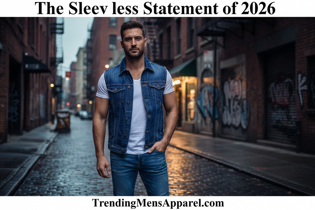 Men's Denim Vest Revival: The Sleeveless Statement That's Dominating Men's Style in 2026