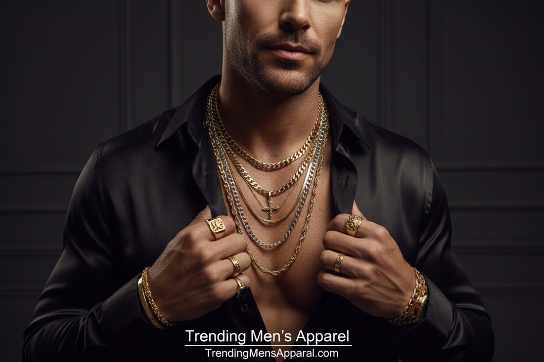 Men's Jewelry Stacking: How Layered Chains & Rings Became the New Power Move