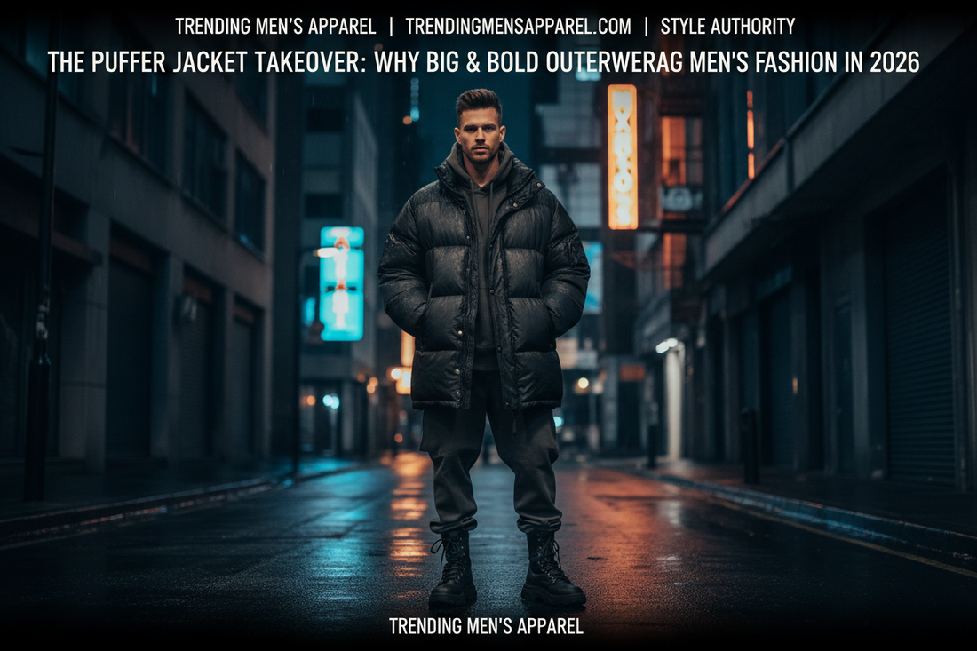 The Puffer Jacket Takeover: Why Big & Bold Outerwear Is Dominating Men's Fashion in 2026
