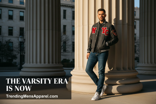 Varsity & Bomber Jackets: The Collegiate Outerwear Trend Dominating Men's Fashion
